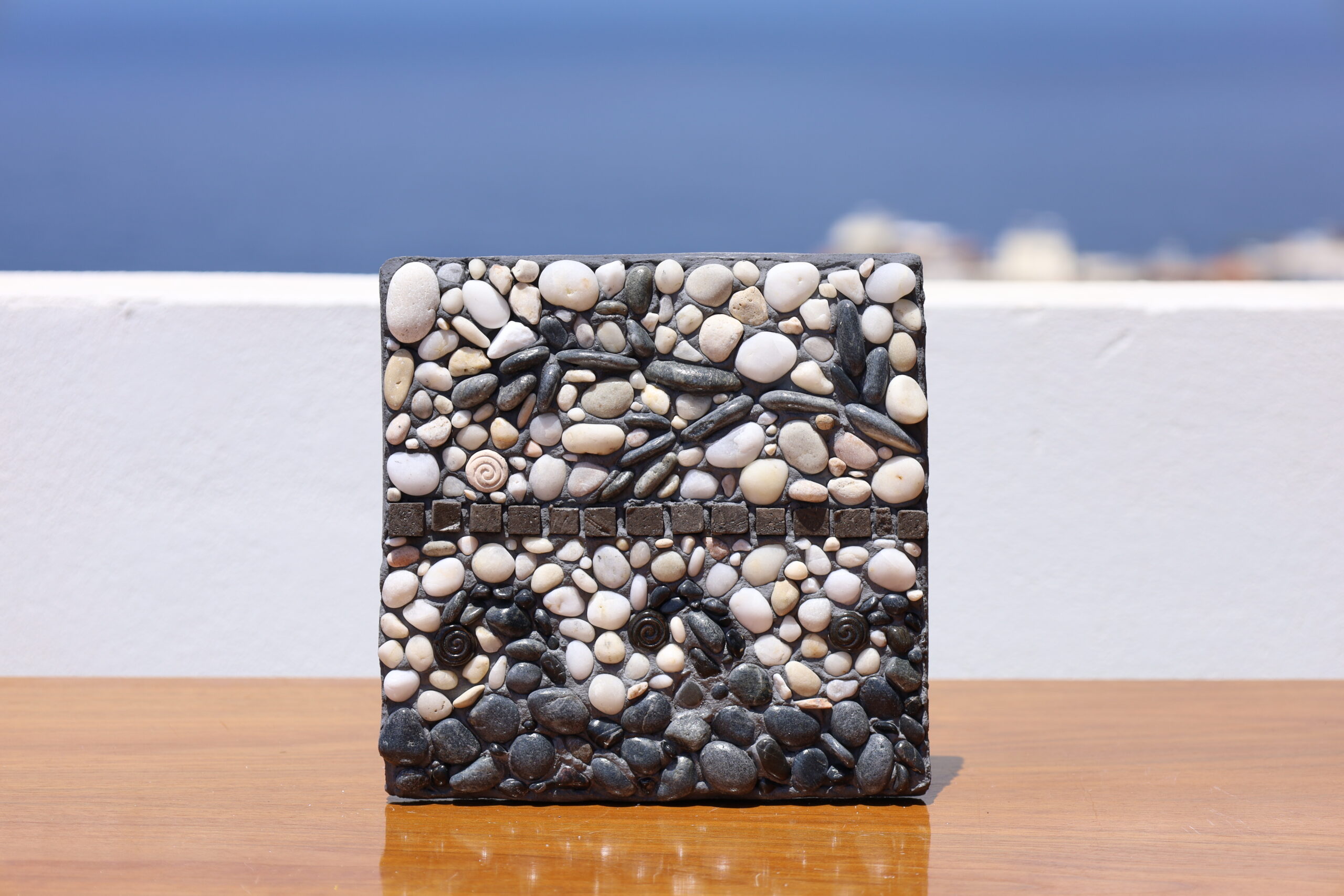 Cretan Waves with Olive Branch - Cretan Rocks Collection