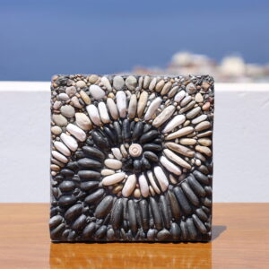Natural Stone Spiral Mosaic - Cretan Rocks Collection