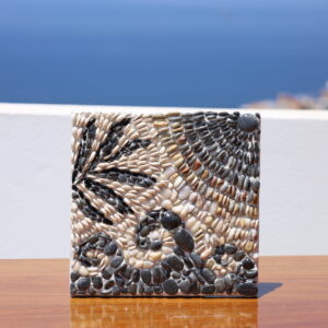 Cretan Waves on a Sunny Day with Olive Branch - Cretan Rocks Collection